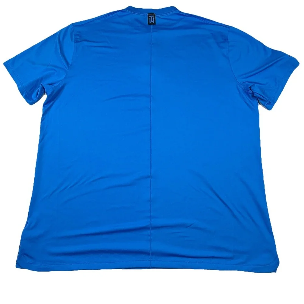 Nike Dri-Fit‎ Tiger Woods Vapor Reflective Blade V Golf Polo BV0501-406 Blue XL